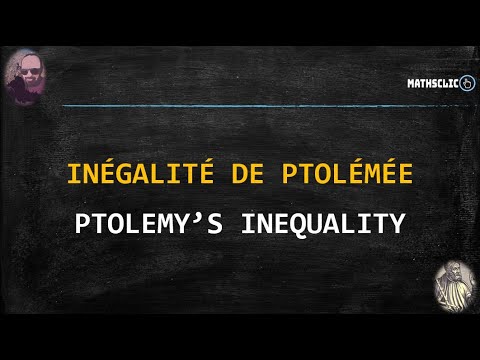 MATHSCLIC : INÉGALITÉ DE PTOLÉMÉE