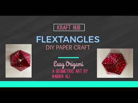 DIY Paper Craft Flextangles Tutorial || Easy Origami || Card Stock Craft Ideas