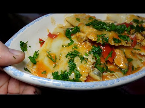 Ravioli anzi Ravioloni Ripieni di Pesce fatti in Casa