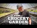 We built a 2,400 sq/Ft Grocery Garden (in a high tunnel) Part 2