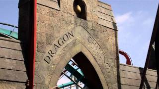 Molly outside roller coaster entrance