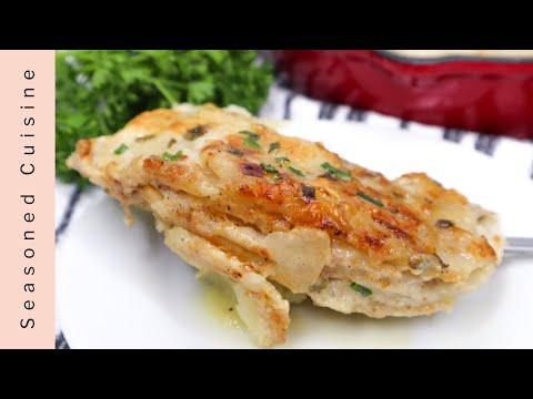 Cheesy Garlic Potato Au Gratin (creamy French Potato...