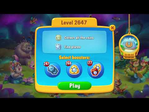 Fishdom 2647 Level - NO BooSTERS