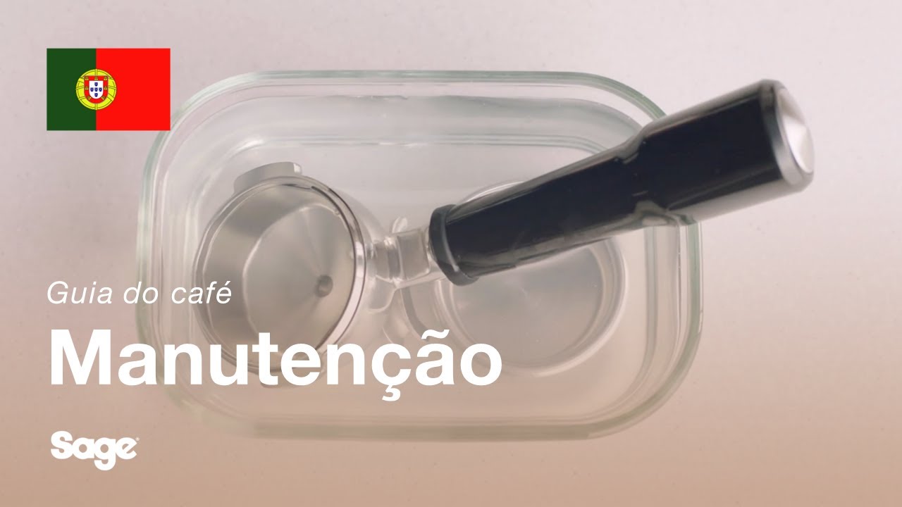 Como limpar o manípulo de café e o cesto do filtro