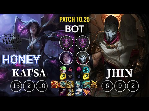 SHG Honey Kai'Sa vs Jhin Bot - KR Patch 10.25