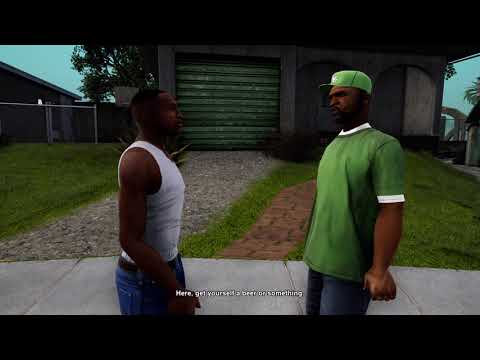 GTA San Andreas Definitive Edition Gameplay Walkthrough Part 5 - Tagging Up Turf