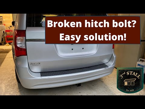 Caravan or Town n Country broken hitch bolt solution