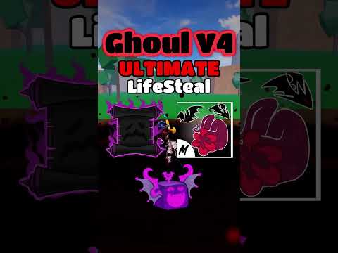 Ghoul V4 Super LIFESTEAL Combo #bloxfruits #roblox