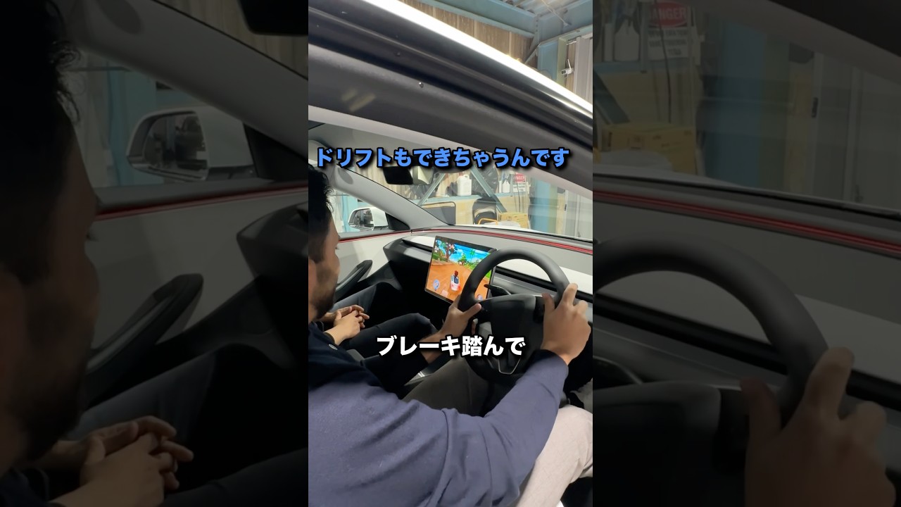 『テスラはハンドルでレーシングゲームができる』は本当だった！！