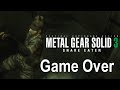 Game Over: Metal Gear Solid 3: Snake Eater