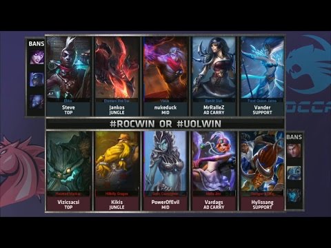 ROC vs UOL Game 1 Highlights - ROCCAT vs UNICORNS OF LOVE - Week 5 EU LCS SUMMER 2015