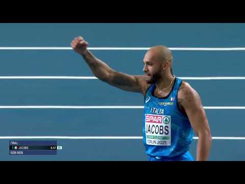 M 60m - Lamont Marcell Jacobs (Italy) - 6.47 - Torun (Poland) - 2021 - Italian Indoor Record