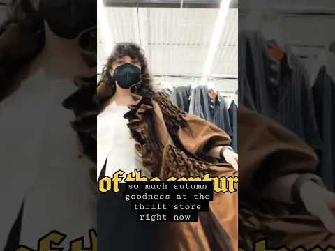 This thrifted jacket is EVERYTHING. #youtubeshorts #thrifting #secondhand