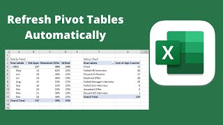 How to automatically update pivot tables using VBA