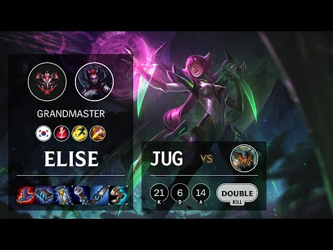 Elise Jungle vs Olaf - KR Grandmaster Patch 10.13