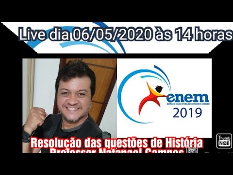 Live 01- Resolução comentada das questões de História do ENEM 2019