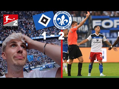 HAMBURGER SV - DARMSTADT 98 STADIONVLOG | 4 (!!!) ROTE KARTEN🤯 | Hitzigster Vlog bisher 🔥🔥