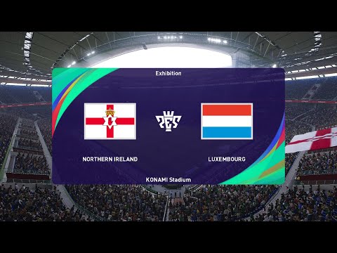 Northern Ireland U21 vs Luxembourg U21 (07/09/2023) UEFA U21 EURO 2024 PES 2021