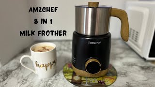 AMZChef 8 in 1 Milk Frother unboxing Review