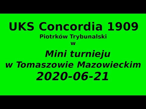 2020 06 21 UKS Concordia 1909 Piotrków Trybunalski w mini turnieju w Tomaszowie Mazowieckim