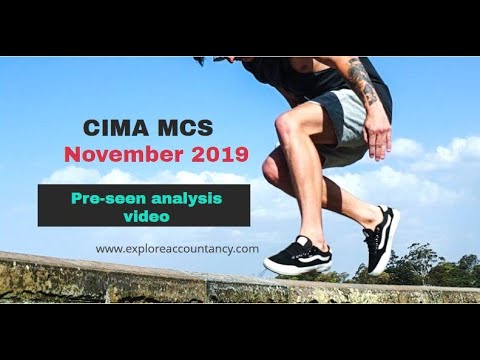 MCS November 2019 Pre-seen video analysis