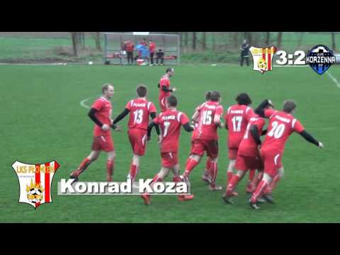 Konrad Koza 3:2 (81') 17 kolejka Okręgówki: Płomień Limanowa - ULKS Korzenna