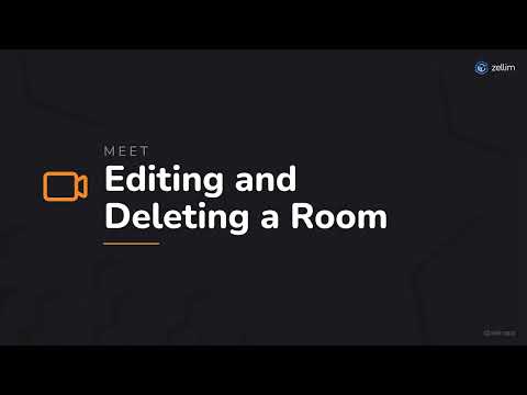 Editing and Deleting a Room