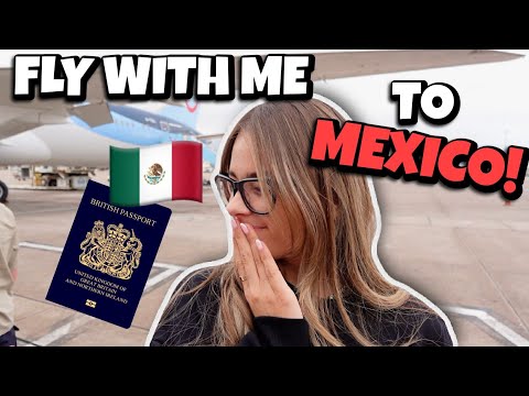 TRAVEL WITH ME TO MEXICO!! MY BF FIRST TIME ON A PLANE!! || TALLULAH METCALFE 