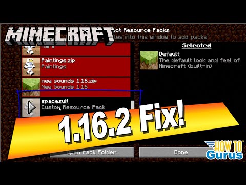 HTG George - How You Can Fix Broken Resource Packs in 1.16.2 Java Edition Minecraft PC