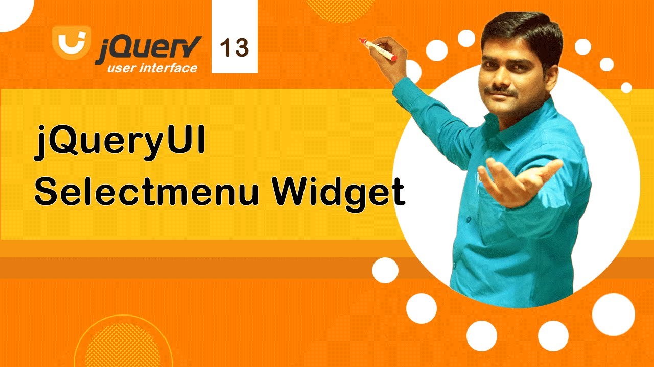 jQuery UI Selectmenu Widget - jQuery UI Tutorial 13 🚀