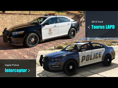 GTA V Online Police Cars vs Real Life | 2025 Updated