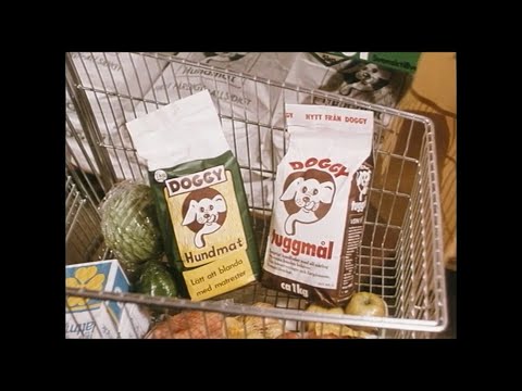 Reklam för Doggy hundmat 1973