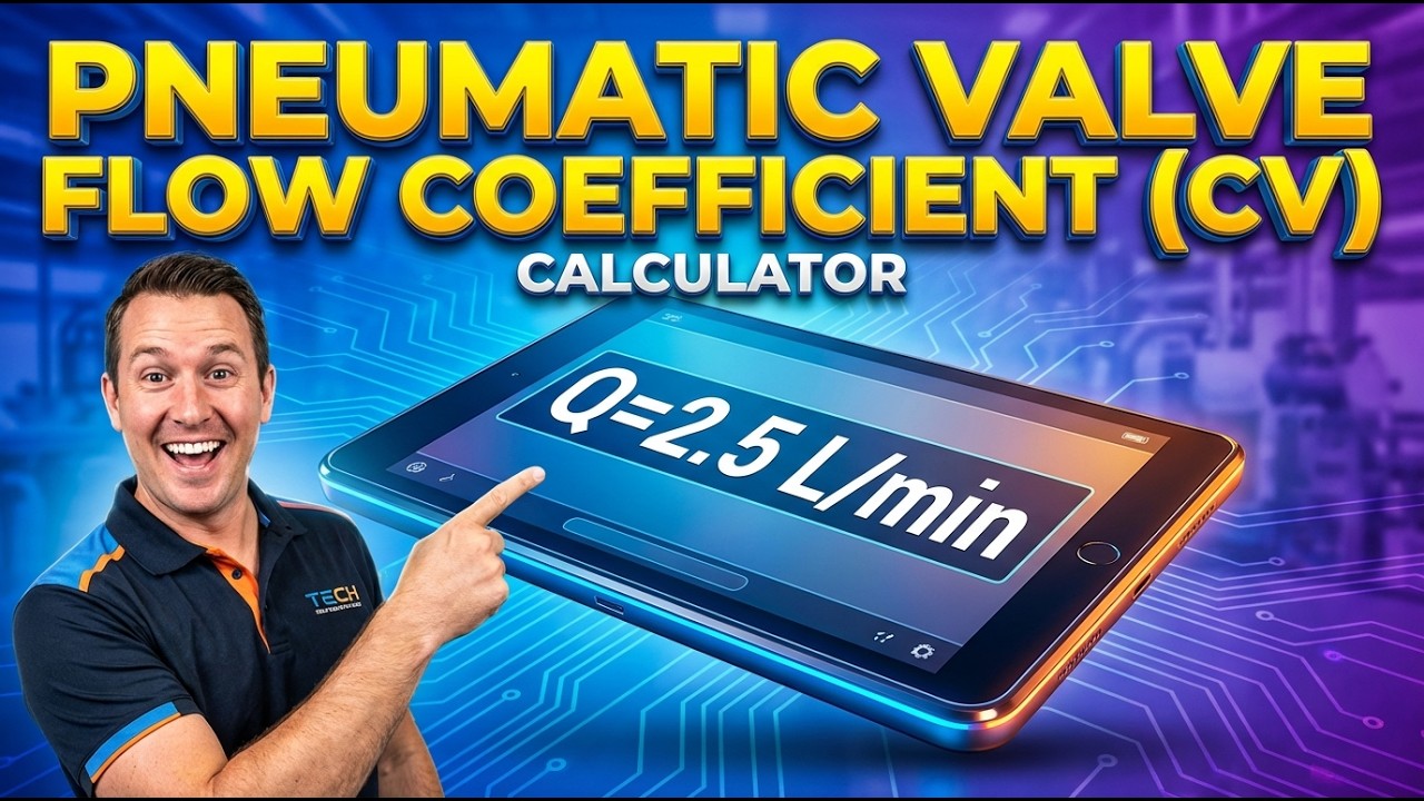 Pneumatic Valve Flow Coefficient (Cv) Calculator