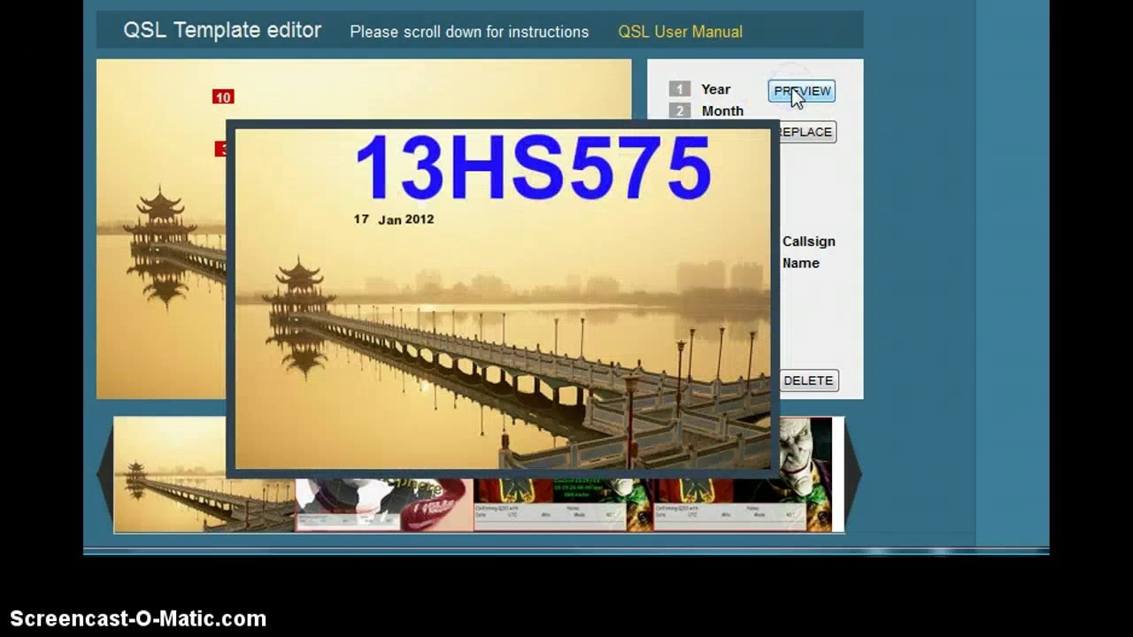 HamSphere-QSL Template editor  (PART 2)