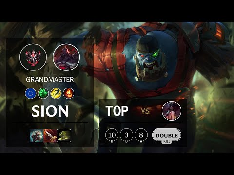Sion Top vs Akali - EUW Grandmaster Patch 10.20
