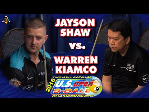 9-Ball - WARREN KIAMCO vs JAYSON SHAW - 41st U.S. Open 9-Ball Championship (2016)