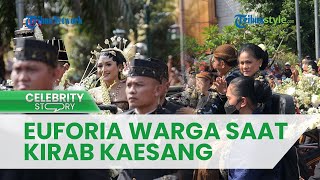 Euforia Warga Padati CFD Solo, Rela Berdesakan demi Saksikan Kirab Pernikahan Kaesang dan Erina