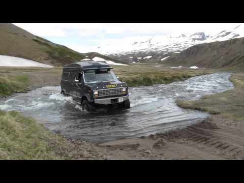 Ford 250XL Econoline Iceland River Crossing 4x4