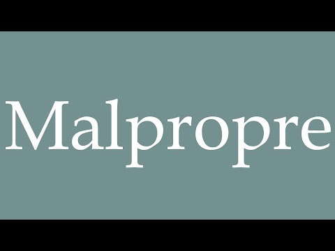 How to Pronounce ''Malpropre'' (Dirty) Correctly in French