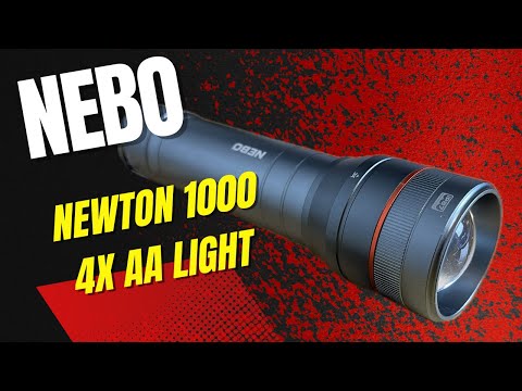 Nebo Newton 1000 Review & Beam Tests - 4x AA Flashlight