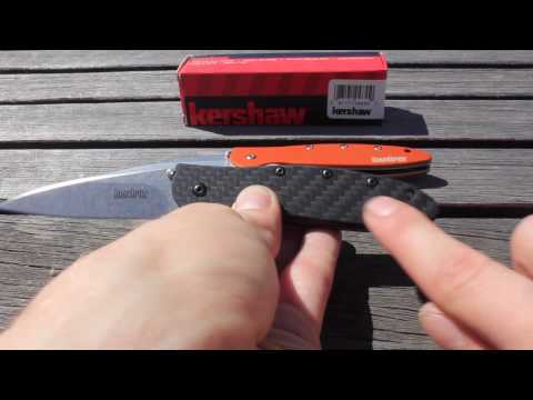 New Kershaw Leek Assisted Opening Carbon Fiber CPM 154