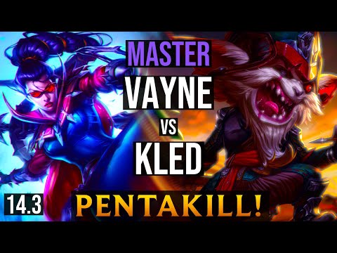 VAYNE Top vs KLED | KR Master - Patch 14.3