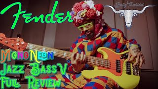 Video thumbnail for New Fender MonoNeon Jazz Bass V Unboxing and Full Review | This thing is NUTS!!! by Bully Thakidd