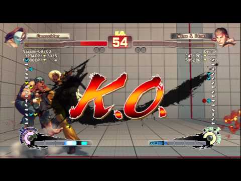 Nassim-69700 [Vega] Vs bernoli [Ryu] SSF4 AE Ranked Matches - PSN