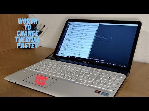 Sony vaio SVE151G13M replacing thermal paste and upgrading old laptop