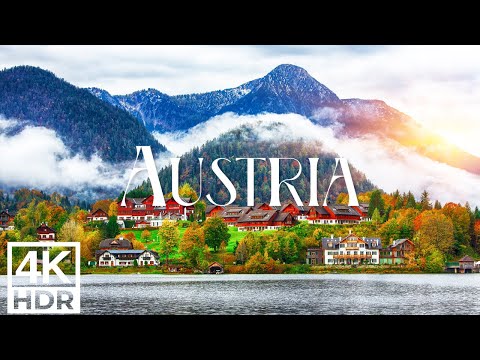 Austria 4K UHD Autumn • Breathtaking Aerial Views of Fall Foliage with Calming Music