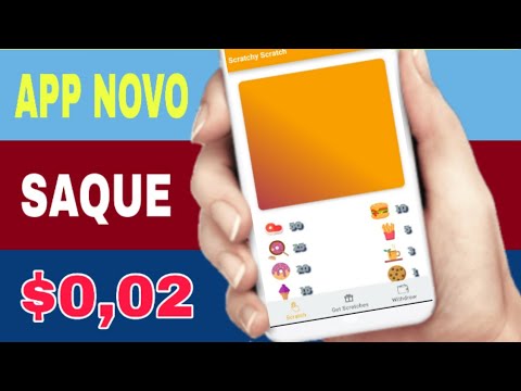 SCRATCHY SCRATCH - Novo Aplicativo com Saque $0.02 no Paypal (Money no paypal)