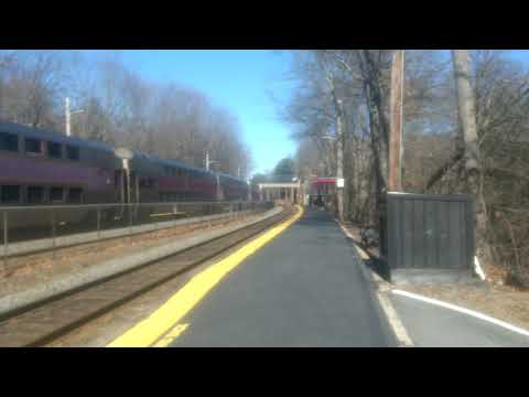 MBTA Westbound at Wellesley Farms in Wellesley, MA
