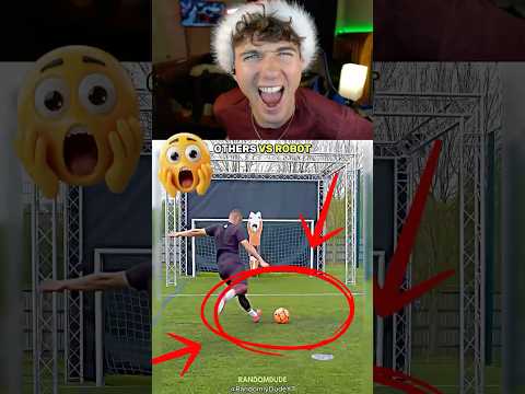 Ronaldo vs robot goalie 😳😳