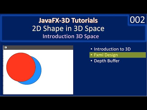 2D Shape in 3D | Fxml Design | Java FX 3D Tutorials #02